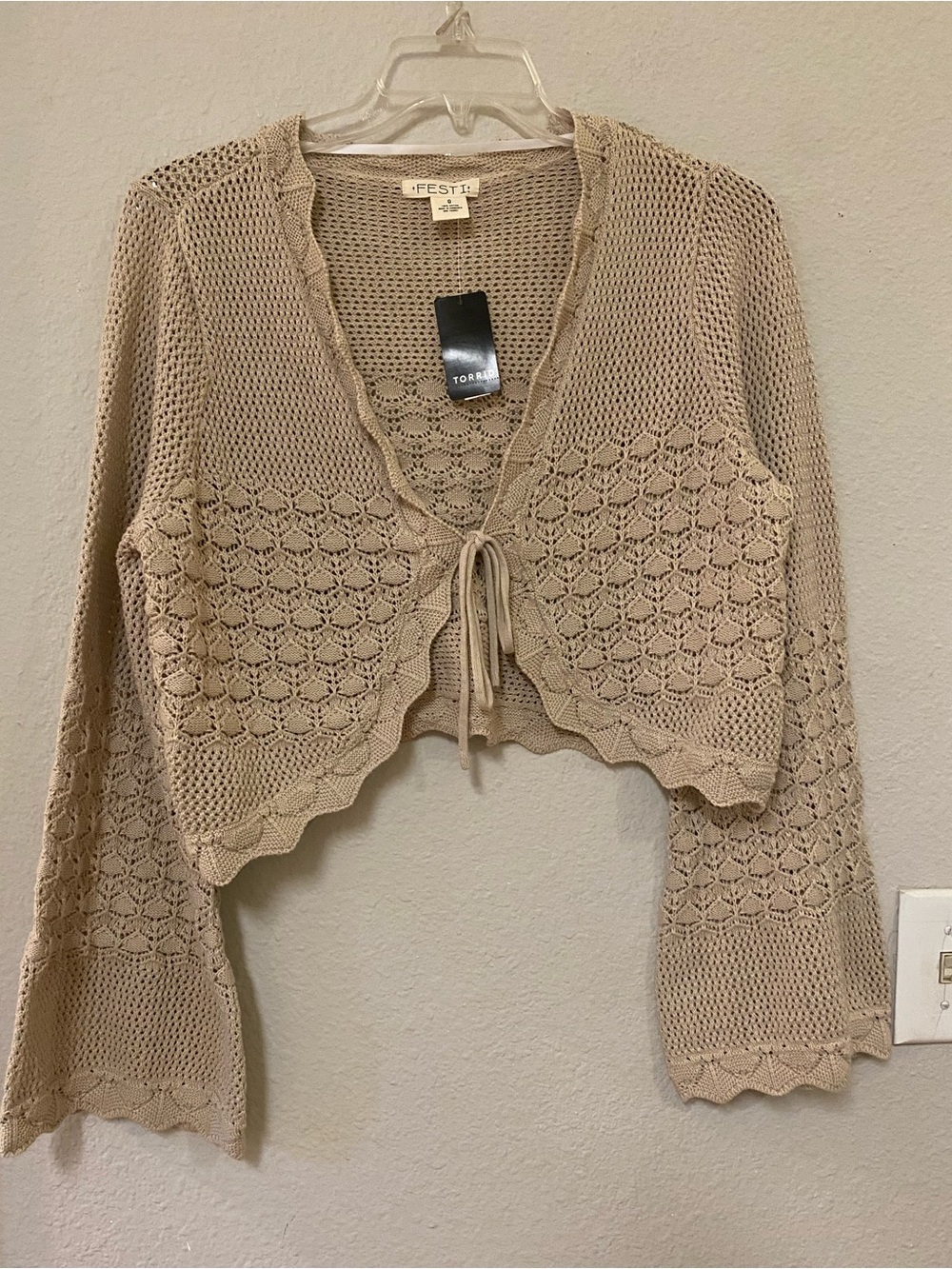 Torrid Festi Tie-Front Knit Sweater Cardigan - Quick List For Show